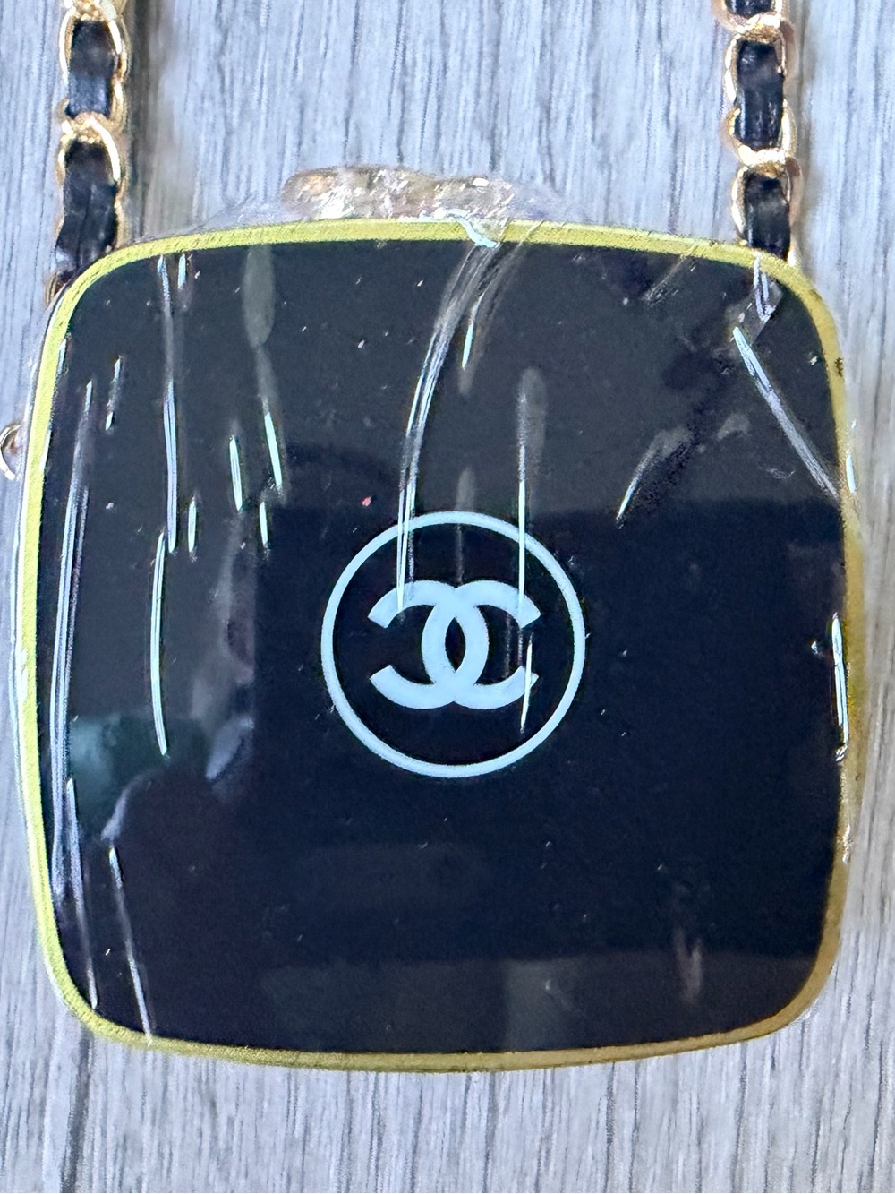 BRAND NEW Black Chanel Mini Beauty Box Coin Purse w Chain Link Strap (Removable) - Picture 5 of 11